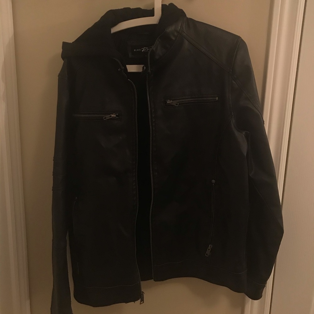 Black Rivet leather jacket